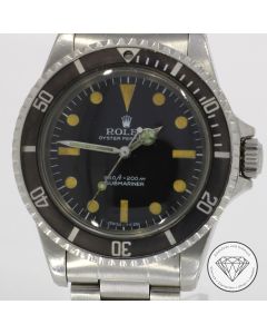 Vintage Rolex Submariner 40mm No Date Unpolished Automatik 5513 von 1977