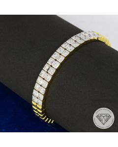 Brillant Armband 1,90 Carat 750 / 18 Kt Gold 15,5 cm