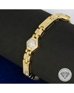Brillant Armband 4,00 Carat 750 / 18 Kt Gold 17 cm