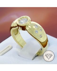 Brillant Ring 585 / 14 Karat Gelb Gold