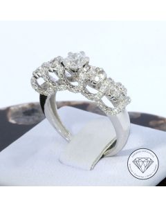 Brillant Ring 1,10 Carat 750 / 18 Kt Gold Gr. 53
