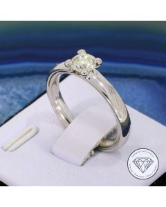Christian Bauer Solitär Brillant Ring 750 / 18 Kt Gold