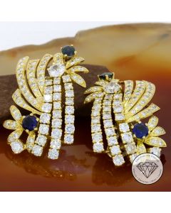 Brillant Ohrstecker 10,00 Carat 750 / 18 Kt Gold Handarbeit