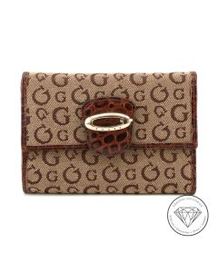 Guess Vintage Signature Monogram Trifold / Flap Wallet