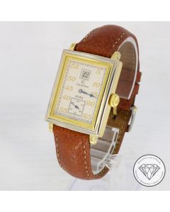 Chronoswiss Régulateur Hora CH1351 Full Set Handaufzugs Uhr Gold 27mm