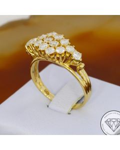 Brillant Ring 1,10 Carat 585 / 14 kt Gold Gr. 56