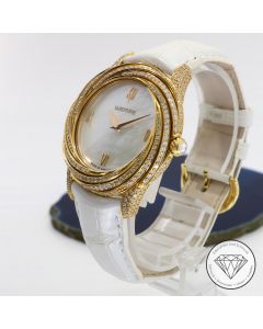WEMPE by Kim "HELIORO" Uhr, LIMITED EDITION 36mm Gold Brillanten Quarz 