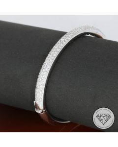 Brillant Armreif 2,20 Carat 750 / 18 Kt Gold 16,5 cm