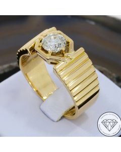1,06 Carat Solitär Brillant Ring 750 / 18 Kt Gold