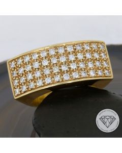 Design 1,00 Carat Brillant Ring 585 / 14 Kt Gold