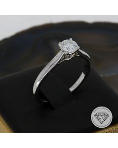 Original Cartier Solitär Ring 0,50 Carat 950 Platin mit GIA Expertise