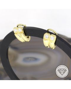 Brillant Ohrringe 585 / 14 kt Gold
