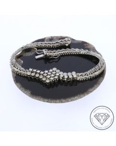 Vintage Brillant Armband 585 / 14 Kt Gold 19,5 cm