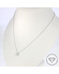 Anker Kette mit Brillant Anhänger 750 / 18 Kt Gold