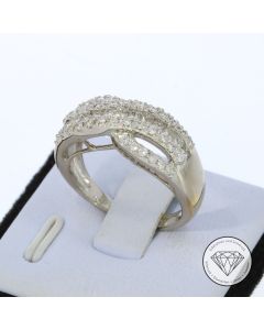 Diamant Brillant Ring 750 / 18 Kt Gold