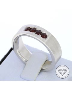 Massiver Farbstein Ring 585 / 14 Kt Gold Gr. 63