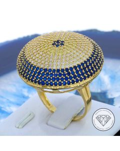 Damen NAZAR Ring 585 / 14 Kt Gelb Gold Gr. 56