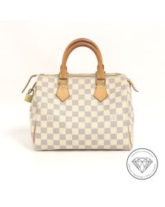 Louis Vuitton Tasche Speedy 25 Bandoulière – Damier Azur (Weiß)