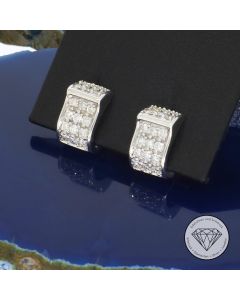 Brillant Ohrringe Ohrhänger 585 / 14 Kt 0,60 Carat Weiß Gold