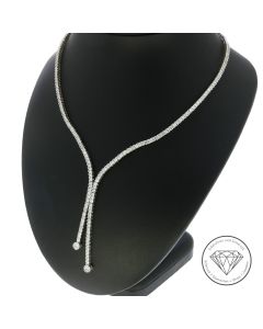 Collier 585 / 14 Kt Weiß Gold 41,0 cm