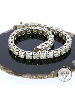 Tennis Brillant Armband 17,5 cm 585 / 14 Karat Weiß Gold T0280