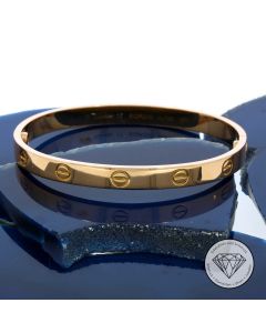 CARTIER "Love" Armreif, 750 rosé rot Gold, 18 KT, 17,5 cm