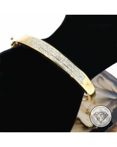 Caren Pfleger Brillant Armreif 1,10 Carat 585 / 14 Kt Gold 17 cm