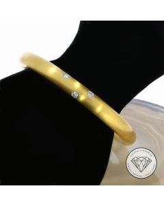 Original Henrich & Denzel Brillant Armreif Platin & Gold 16,5 cm
