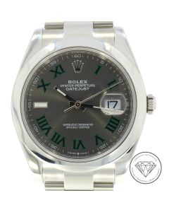 Rolex Datejust Wimbledon 126300 Uhr 41mm Stahl Oyster Automatik