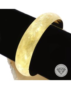Damen Armreif floral, 585 Gold 14 KT, 20,0 cm