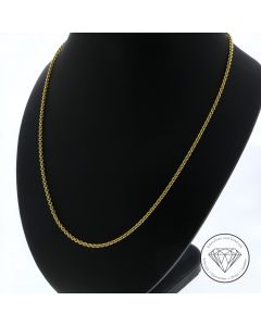 Anker Kette 750 / 18 Kt Gelb Gold 46 cm