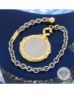 Original Chopard St. Moritz Schlüsselanhänger 750 / 18 Kt Gelb Gold & Stahl