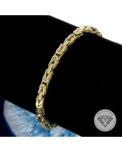 Königsketten Armband 585 / 14 Kt Gelb Gold 22,5 cm