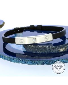 Original Cartier "Love" Brillant Armband 750 / 18 Kt Weiß Gold