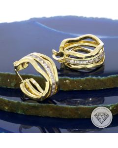 Creolen Ohrringe (small), 585 Gold 14 KT, 19,5 mm