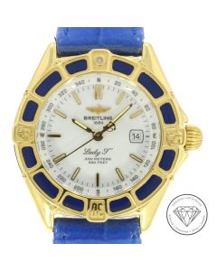 Breitling Lady J K52065.1 Damen Uhr 750 / 18 Kt Gelb Gold 31 mm