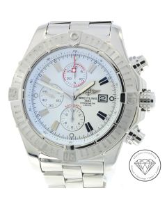 Breitling Super Avenger A13370 Chronograph Automatik Uhr Stahl 48 mm