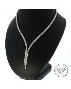 Collier Kette 585 / 14 Kt Weiß Gold 45 cm