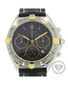 Breitling Sextant Chronomat B55045 Uhr Stahl Gold Quarz