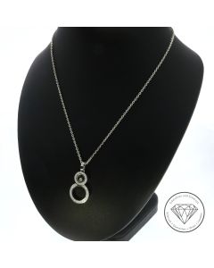 Original Chopard "Happy Diamonds Icons" Brillant Anhänger + Kette 750 Gold