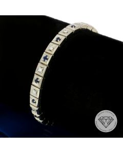 Original HPB Brillant Saphir Armband 750 / 18 Kt Gold 1,88 Ct