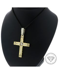 Original Barakà Kreuz Anhänger 585 / 14 Karat Gold Unisex