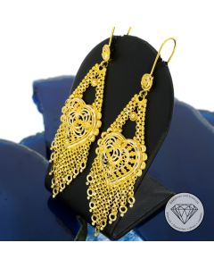 Herz Ohrhänger oriental 585 / 14 Kt Gelb Gold