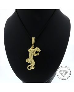 Panther Anhänger 585 / 14 Kt Gelb Gold