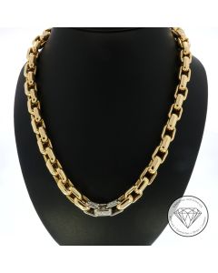 Brillant Anker Collier Kette 750 / 18 Kt Gold 0,35 Carat