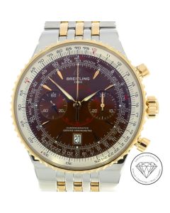 Breitling C23340 Montbrillant Legende Chronograph Uhr 47mm Stahl / Rosé Gold Papiere