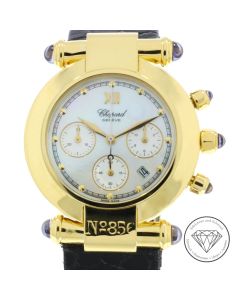 Chopard Imperiale 37/3157-23 Perlmutt Lolith Chronograph 37 mm 750 / 18 Karat Gelb Gold Uhr