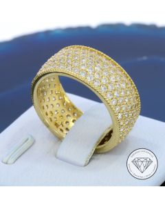 Damen Ring 585 / 14 Kt Gelb Gold Gr. 54
