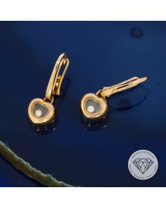 Original Chopard Happy Diamonds Ohrschmuck 750 / 18 Karat Gold