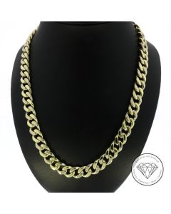 Flach Panzer Kette 585 / 14 Kt Gelb Gold 56,0 cm